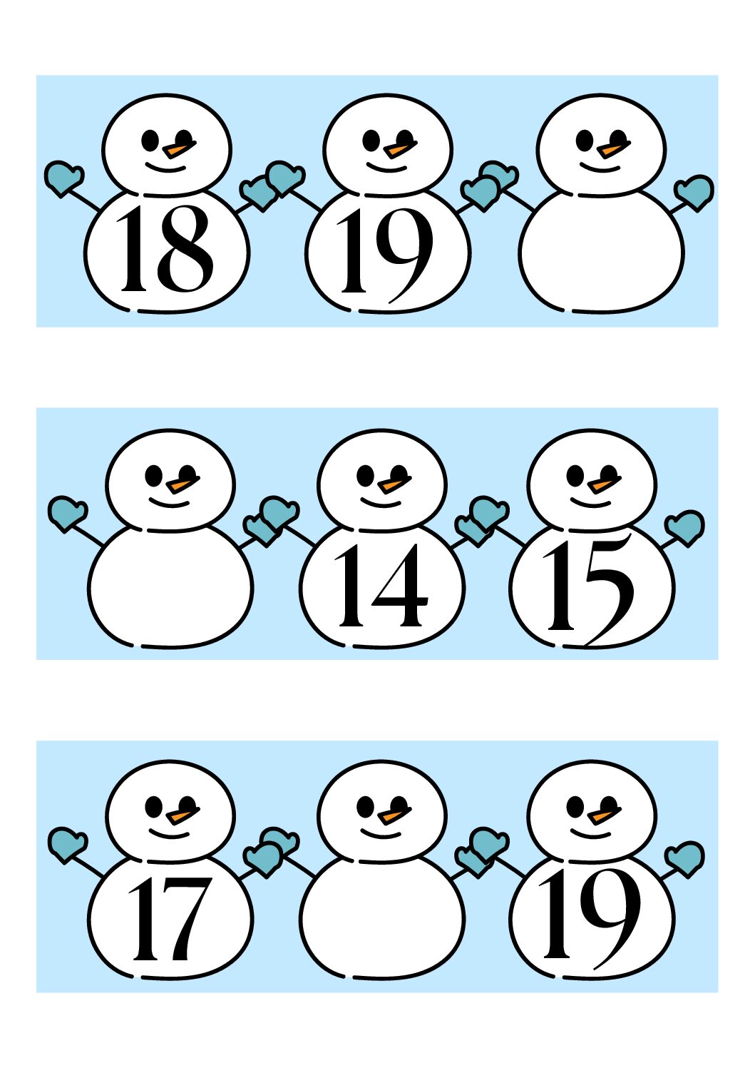 Winter - buurgetallen