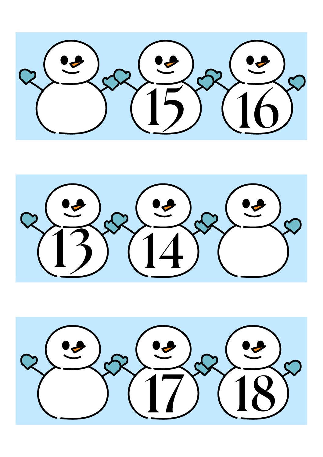 Winter - buurgetallen