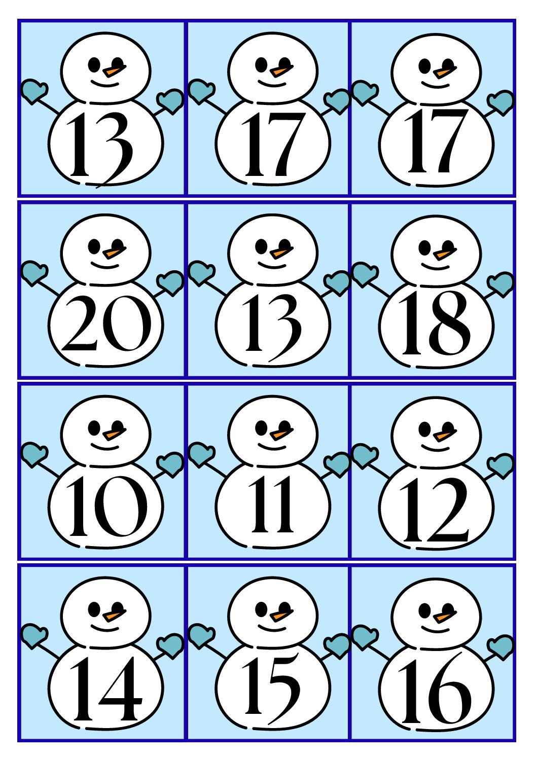 Winter - buurgetallen