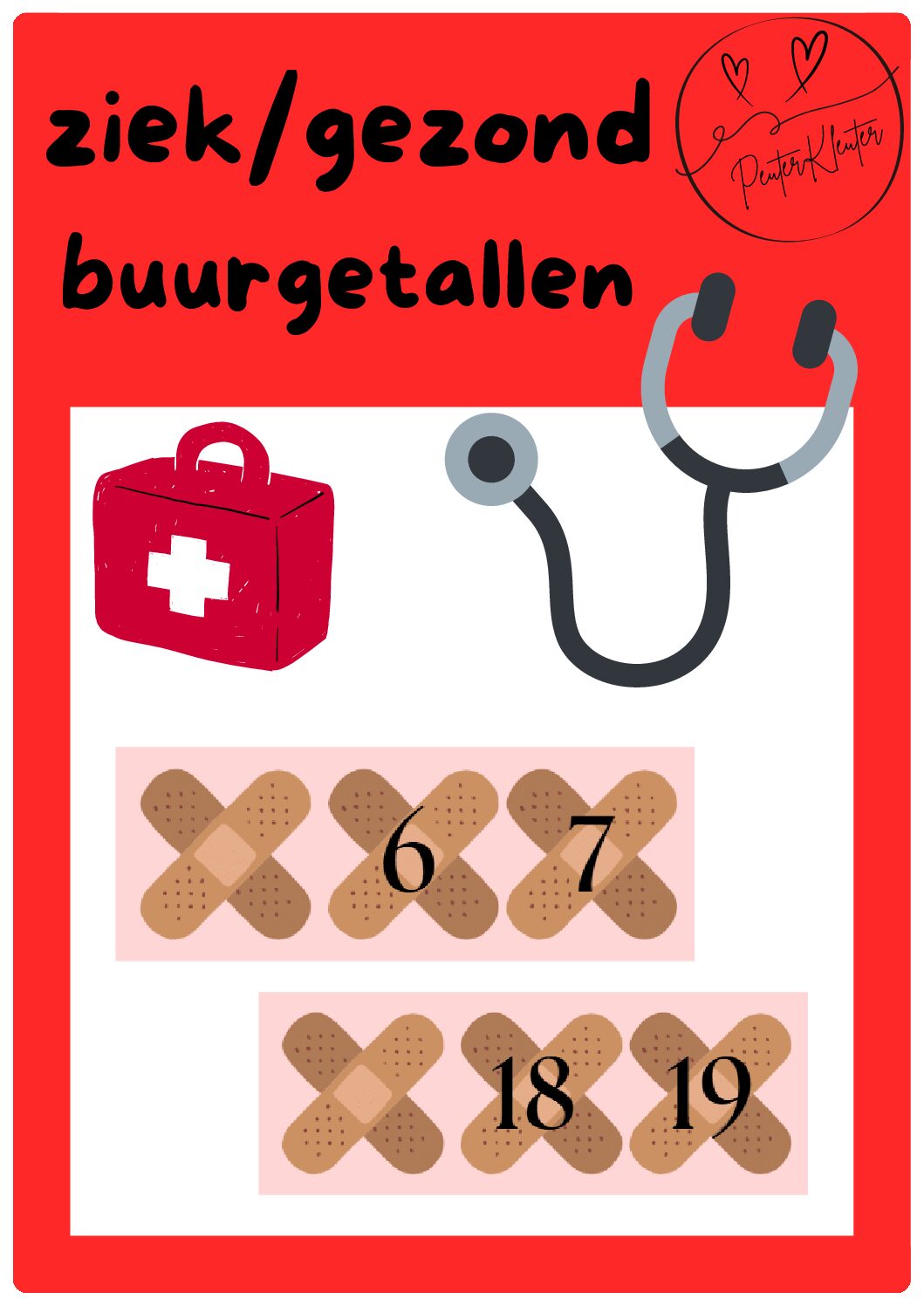 ziek/gezond - buurgetallen