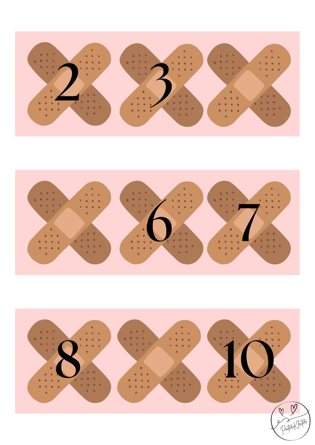 ziek/gezond - buurgetallen