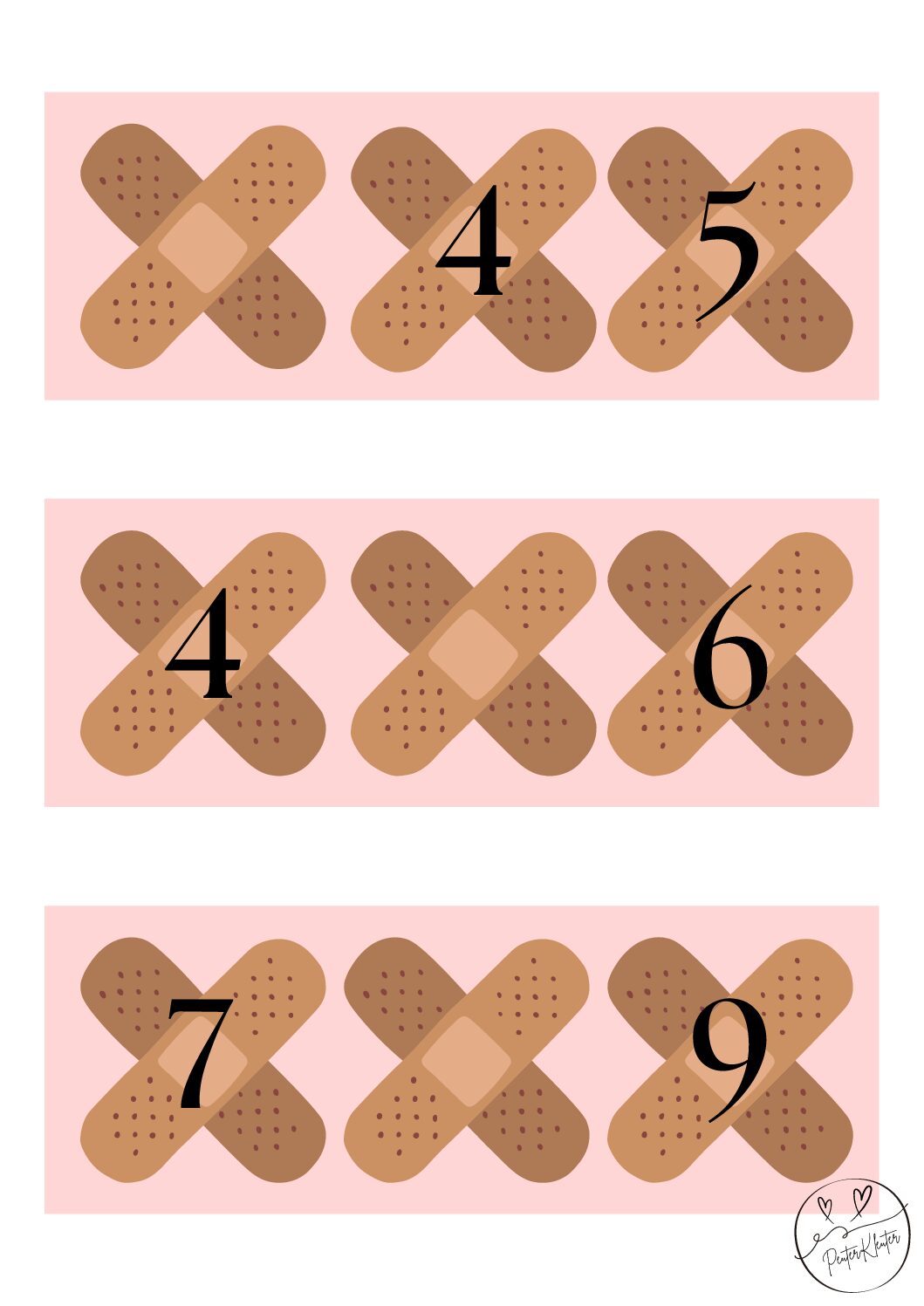 ziek/gezond - buurgetallen