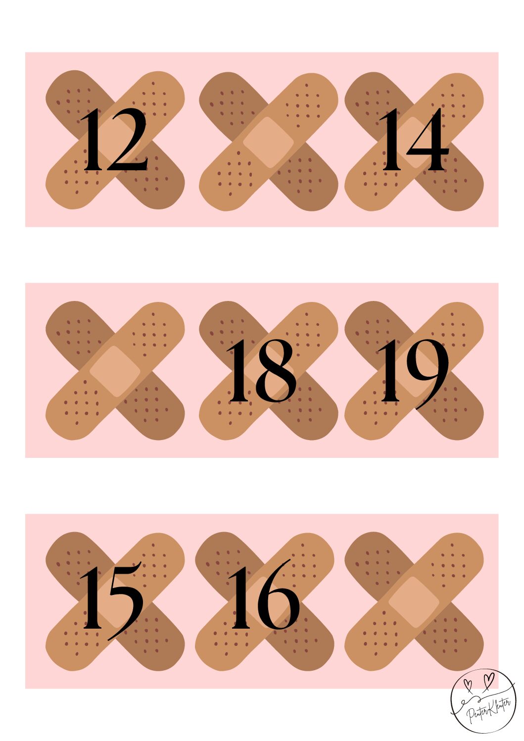 ziek/gezond - buurgetallen