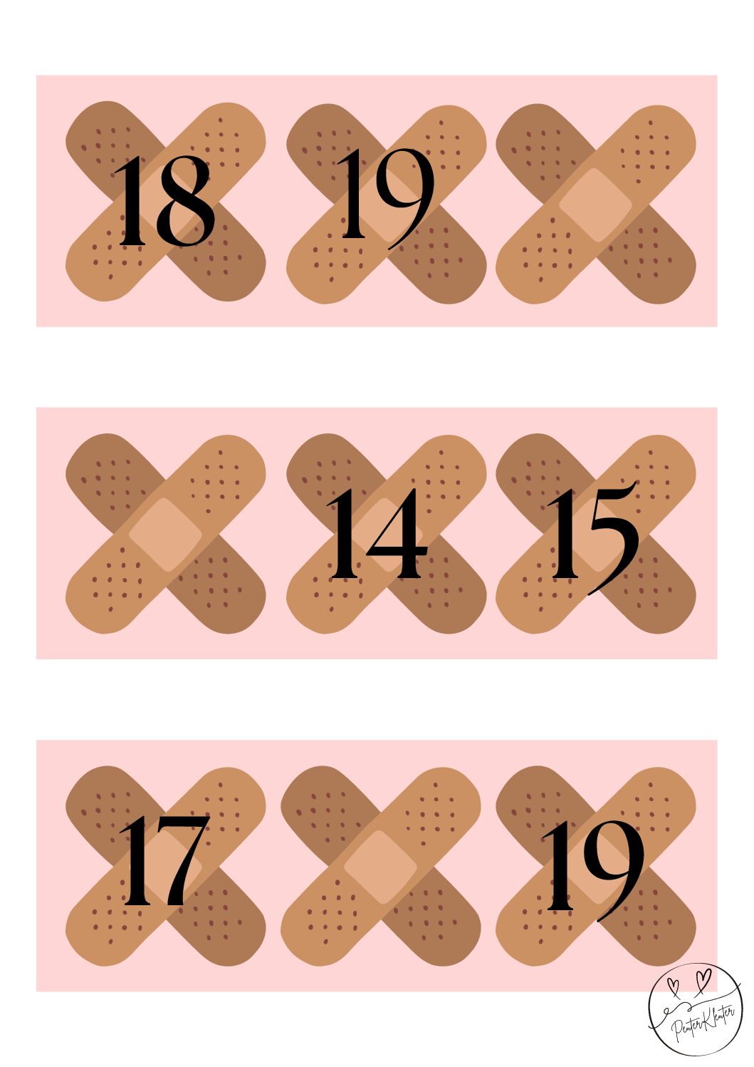 ziek/gezond - buurgetallen