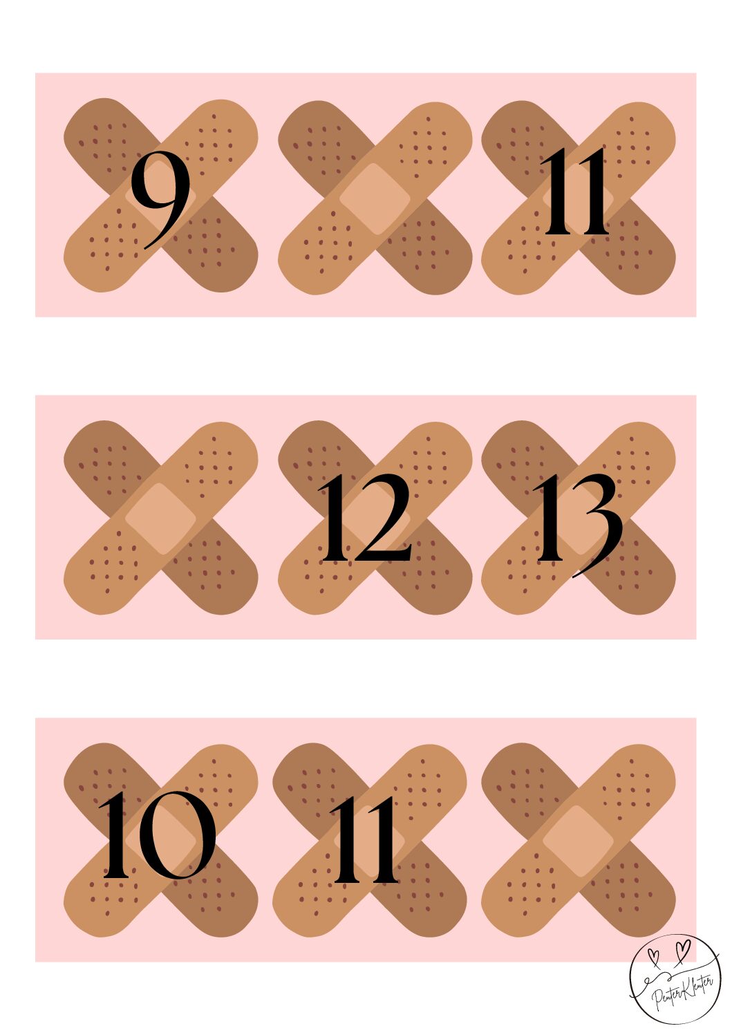 ziek/gezond - buurgetallen