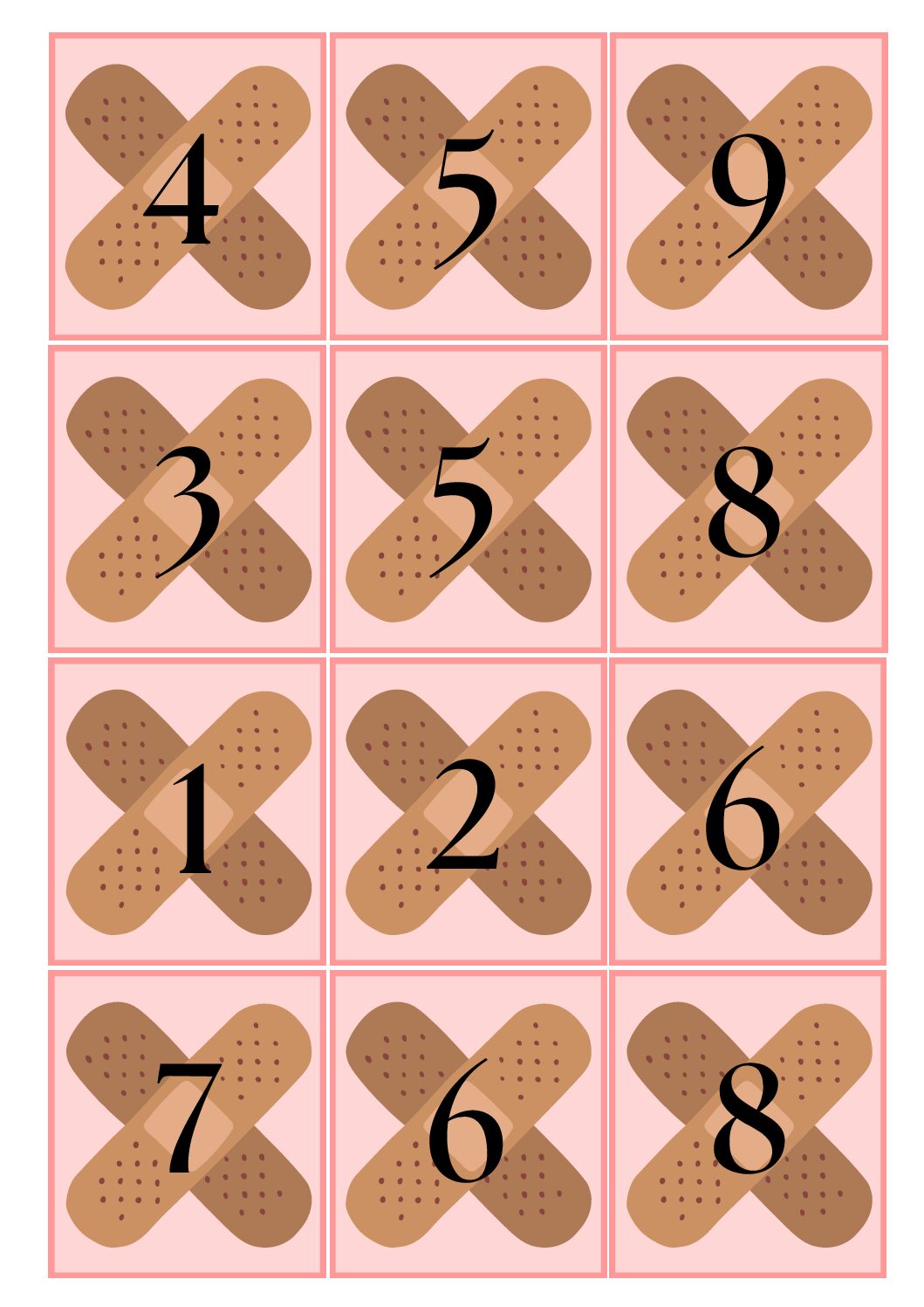 ziek/gezond - buurgetallen